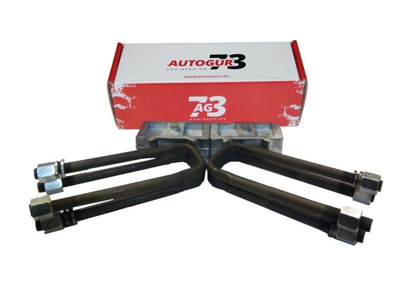 Autogur73 лифт-комплект рессора-мост 40 мм УАЗ-452 (на 1 мост) алюминий