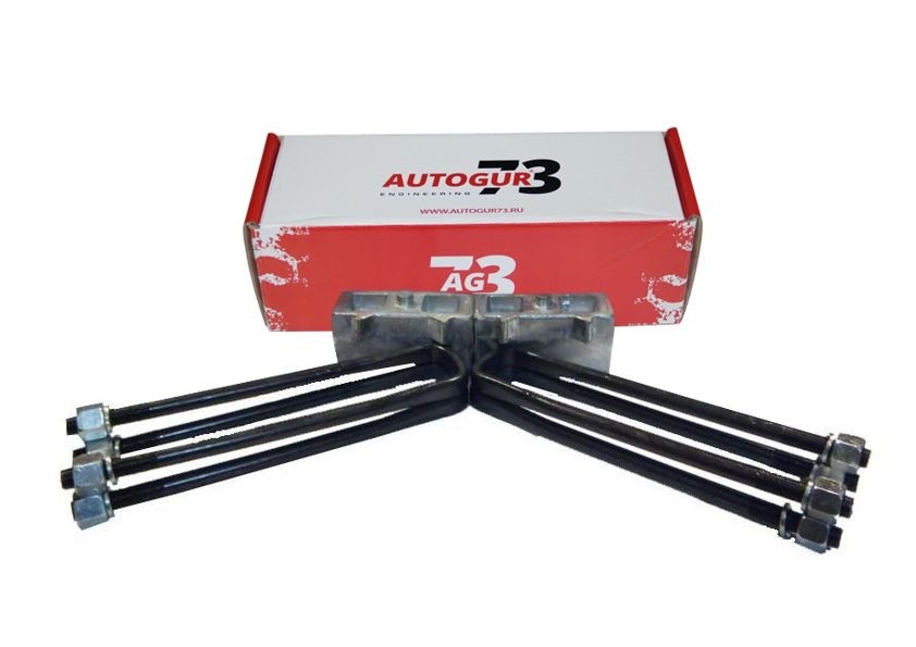 Autogur73 лифт-комплект рессора-мост 60 мм УАЗ-452 (на 1 мост) алюминий