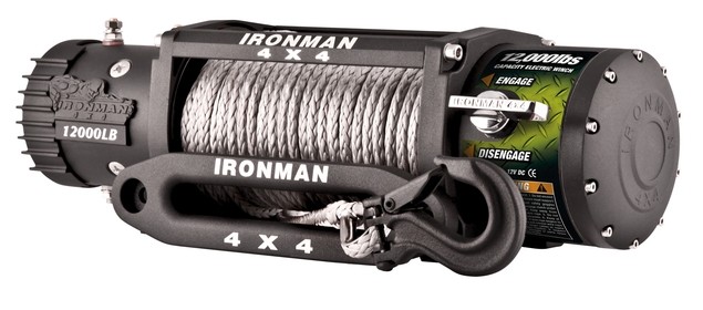 Ironman WWB12000SR Monster Winch электрическая лебёдка 12V 5.4т  (кевларовый трос, влагозащищенная)