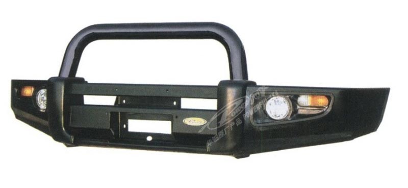 Powerful передний силовой бампер на Nissan Patrol (Safari) Y61 (1997-2013)