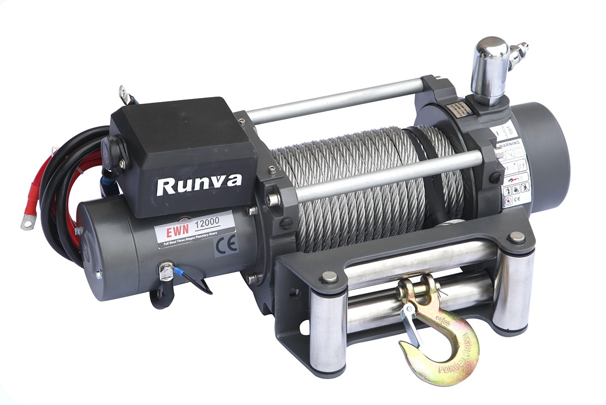 Runva EWN12000U24VAC электрическая индустриальная лебедка 24V 5700 кг (c пневмороспуском)