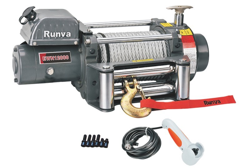 Runva EWN12000U электрическая индустриальная лебедка 12V 5700 кг