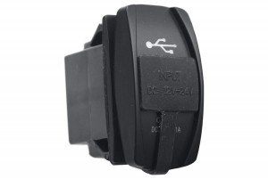 РИФ RIF22-4-1008300 розетка USB 3,1A  дизайн переключатель, с крышкой