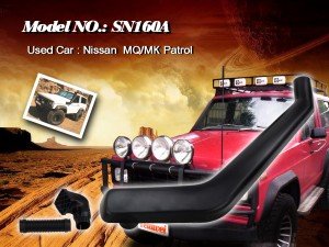 Шноркель SNY160A для Nissan Patrol/Safari Y160/Y260 (дизель SD33 3.3л-I6/дизель SD33-T 3.3л-I6)