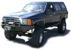 Tough Dog усиленная подвеска на Toyota 4Runner с передней независимой подвеской (IFS), сзади рессоры