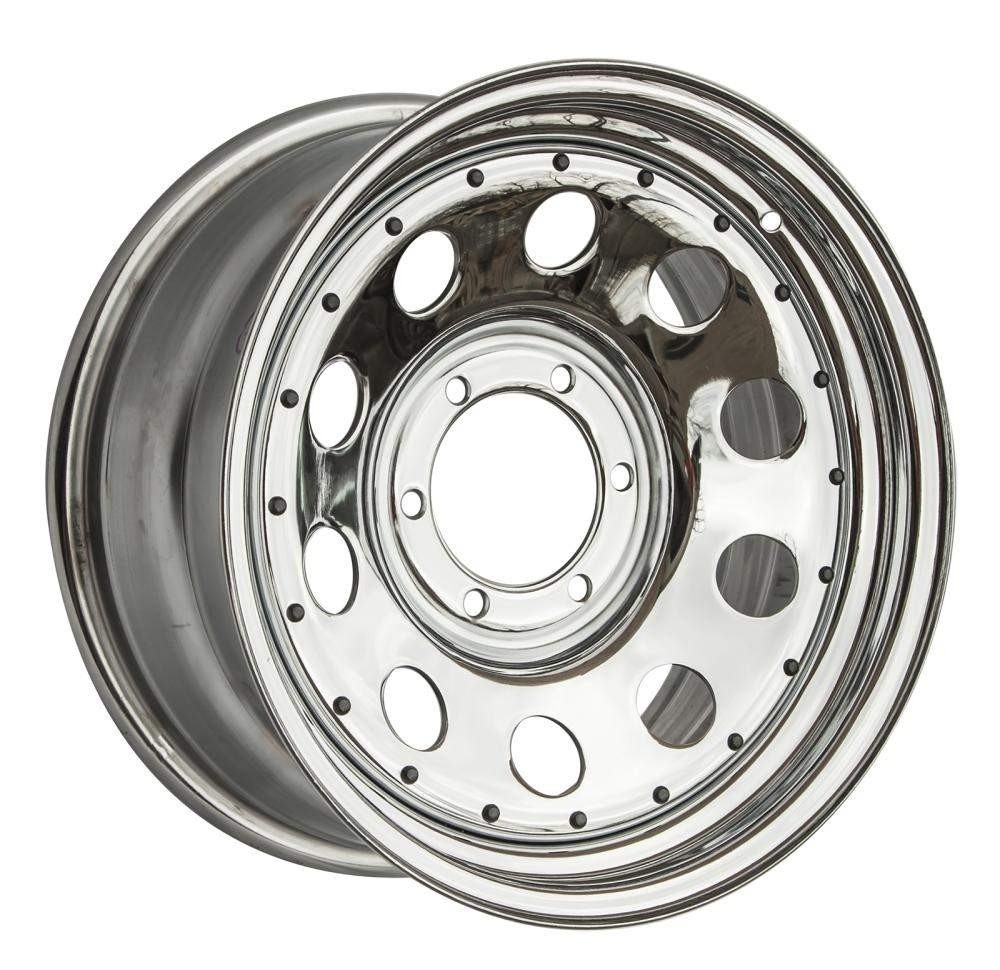 Диск усиленный Toyota / Nissan стальной хромированный 6x139,7 8xR17 d110 ET-0