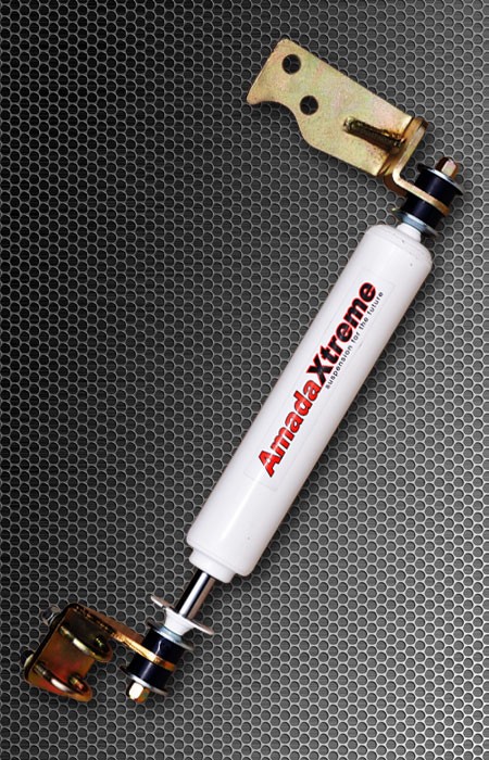 AmadaXtreme D-004 усиленный демпфер стандартной длины на Toyota Land Cruiser 80, Prado 78