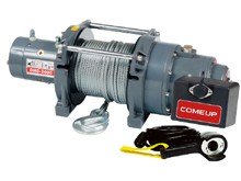 Электрическая лебедка ComeUp DHC - 2000, 24V, 0.9т (усиленная, для подъема грузов)