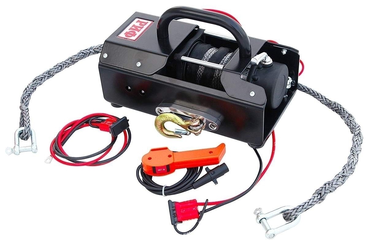РИФ EWX4500USR-KIT2 лебёдка переносная 4500USR c малой площадкой, синтетический трос