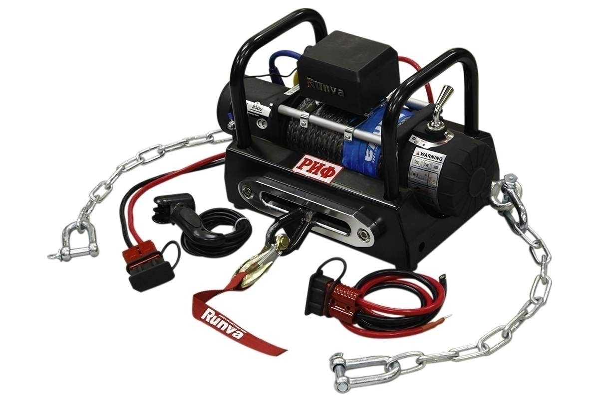 РИФ EWX9500SR-KIT2 лебёдка переносная 9500SR c площадкой на цепях и проводами (в сборе)