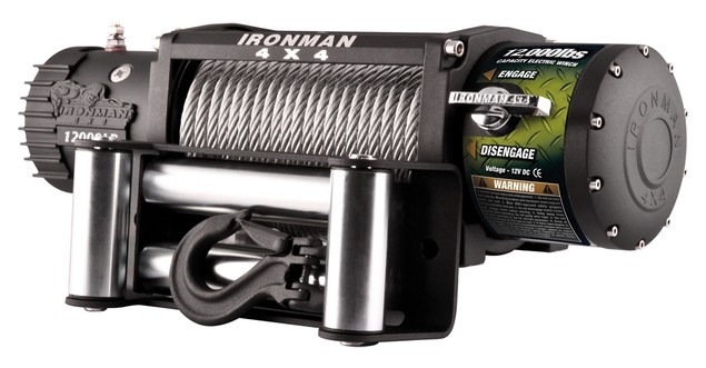 Ironman WWB12000 Monster Winch электрическая лебёдка 12V 5.4т (стальной трос, влагозащищенная)