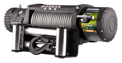 Ironman WWB 9500 Monster Winch электрическая лебёдка 12V 4.3т  (кевларовый трос, радиопульт, влагозащищенная)