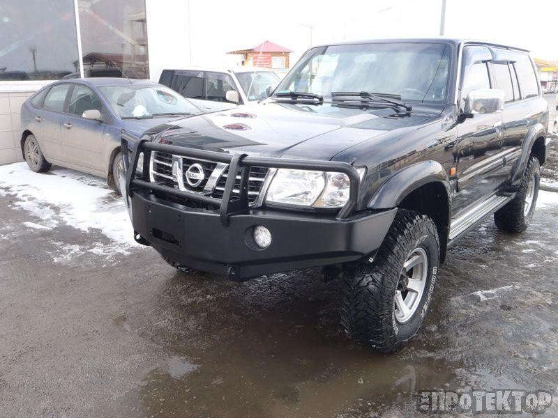 Сафари 4х4 силовой передний бампер на Nissan Patrol (Safari) Y61