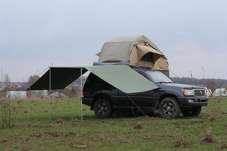 Wincar маркиза (тент автомобильный) рулонная с откидными боковинами 5.1х2.7 м
