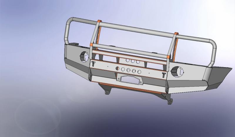АнВиР силовой передний бампер Nissan NP300