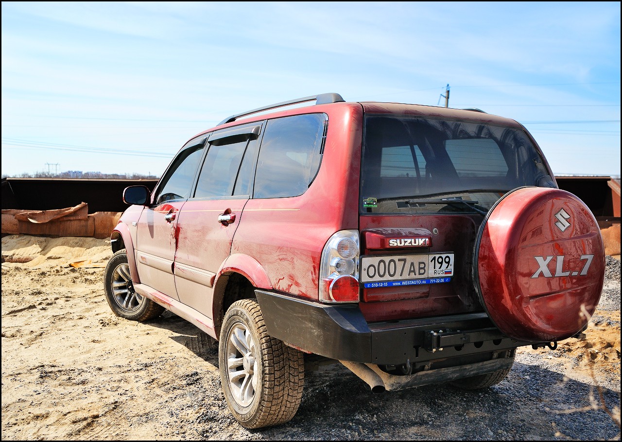 АнВиР силовой задний бампер Suzuki Grand Vitara XL7