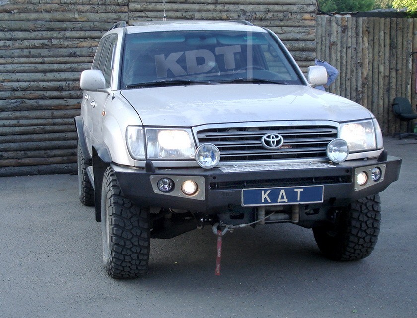 KDT силовой передний бампер Элеганс Toyota Land Cruiser 100