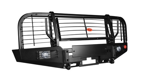 OJeep 02.211.03 передний силовой бампер с площадкой лебёдки на Land Rover Defender 110/90