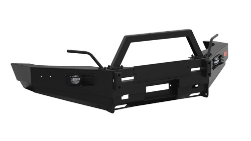 OJeep 02.008.03 передний силовой бампер с площадкой лебёдки на Nissan Patrol Y61 (2004-)