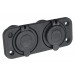 РИФ RIF22-4-1009100 розетка комбинированная с USB 3,1А на монтажной панели